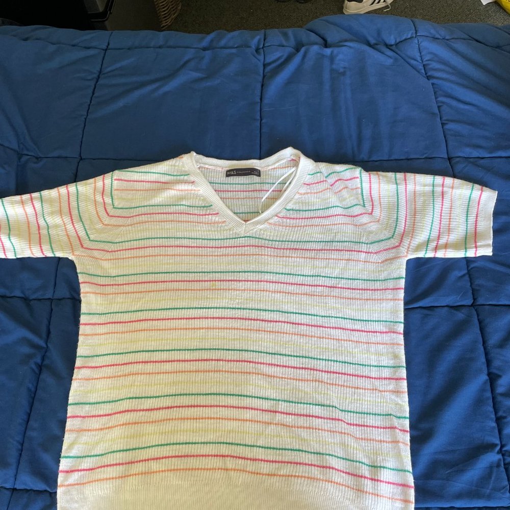 Marks and Spencer oversized white tee